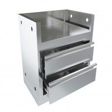 Модульные кухни Тумба-основание боковой горелки Brennex BG011 с 2-мя выдвижными ящиками