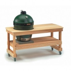 Big Green Egg Керамический гриль размер L со столом из лиственницы