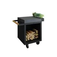 OFYR Разделочный стол черный PRO 65 со столешницей (керамика)