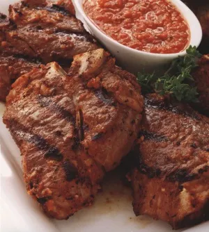 Отбивные из мяса ягненка в узбекском маринаде Отбивные из мяса ягненка в узбекском маринаде