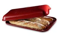 Emile Henry Форма для выпечки багетов 39х24 см, цвет: гранат