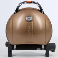 Pro Iroda O-GRILL 900MT bicolor гриль газовый переносной, черный-золотой + адаптер А
