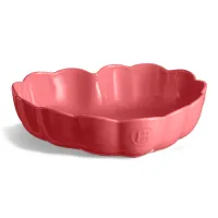 Emile Henry Форма для выпечки "Сердце" с волнистыми бортами Мадлен 26,5 см (цвет крем, ваниль, розовый)