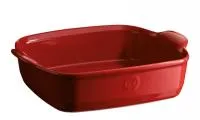 Emile Henry Малая прямоугольная форма для запекания, цвет: гранат