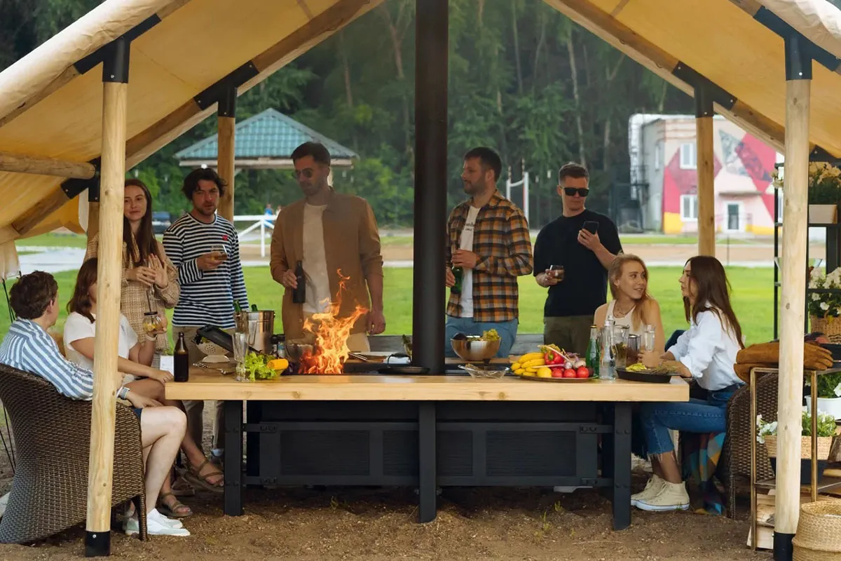 Уличный газовый гриль