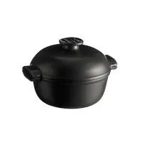 Emile Henry Кастрюля 4 л, 26,5 см, керамическая индукционная, серия Delight, цвет: графит