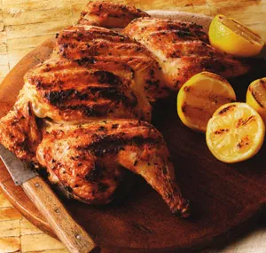 Курица-гриль без костей с розмарином и лимоном