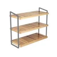 Advance Frame wood стеллаж 3 полки (серый)