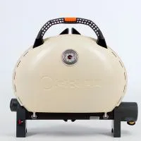 Pro Iroda O-GRILL 500M bicolor гриль газовый переносной, черный-кремовый + адаптер А
