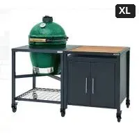 Big Green Egg Керамический гриль размер XL с модульной подставкой и шкафом