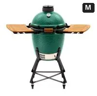 Big Green Egg Керамический гриль размер M с откидными столиками и на подставке