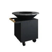 OFYR Classic 100 PRO Дровяной гриль D100 на колесах, черный