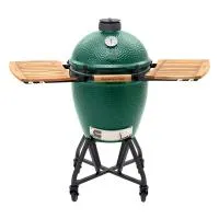 Big Green Egg Керамический гриль размер L с откидными столиками и на подставке