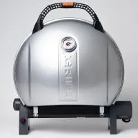 Pro Iroda O-GRILL 900MT bicolor гриль газовый переносной, черный-серебрянный + адаптер А