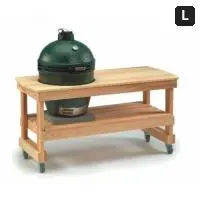 Big Green Egg Керамический гриль размер L со столом из лиственницы