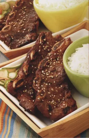 Говяжьи ребрышки-барбекю по-корейски Говяжьи ребрышки-барбекю по-корейски