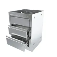 Тумба универсальная с 2 выдвижными ящиками и фальш-панелью 860 мм