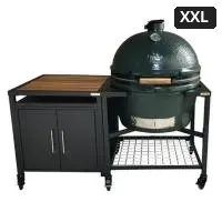 Big Green Egg Керамический гриль размер XXL с модульной подставкой в комбинации со шкафом