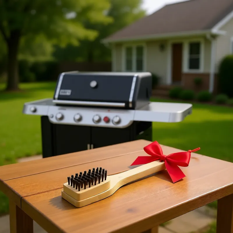 Щетка для очистки решетки в подарок с любым газовым грилем Weber