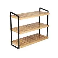 Advance Frame wood стеллаж 3 полки (черный)