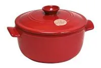 Emile Henry Кастрюля круглая 2,5 л, 22 см, цвет: гранат