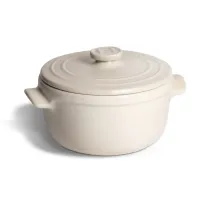 Emile Henry Кокотница для запекания, 0,55л, Solo (цвет опал, базальт)