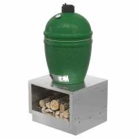 Тумба-дровница для круглого керамического гриля открытая