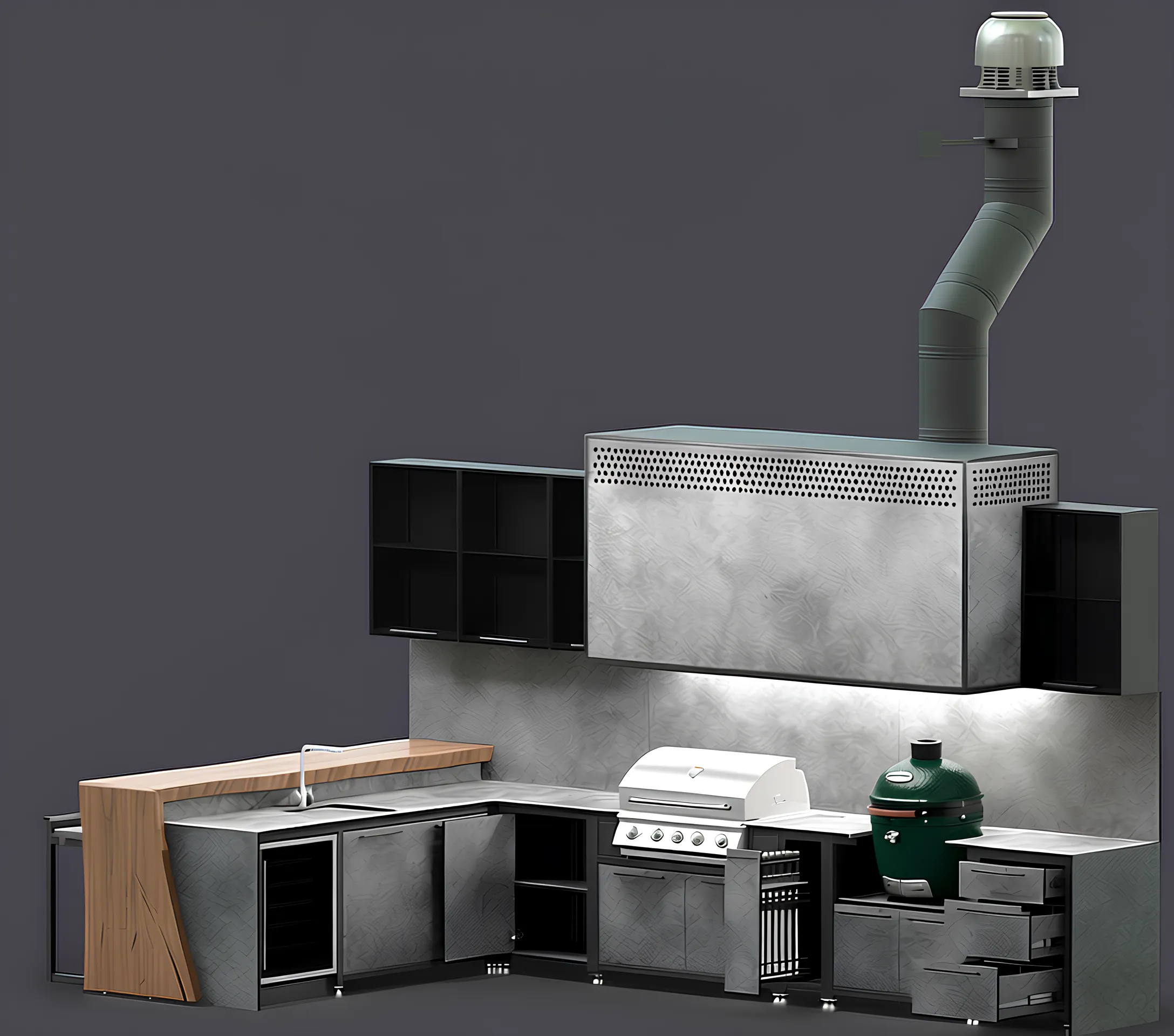 Модульная зона барбекю GRILL ACADEMY®