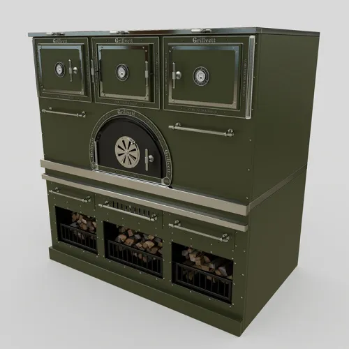 Grillvett Гриль угольный печь Bake and Smoke Maxi