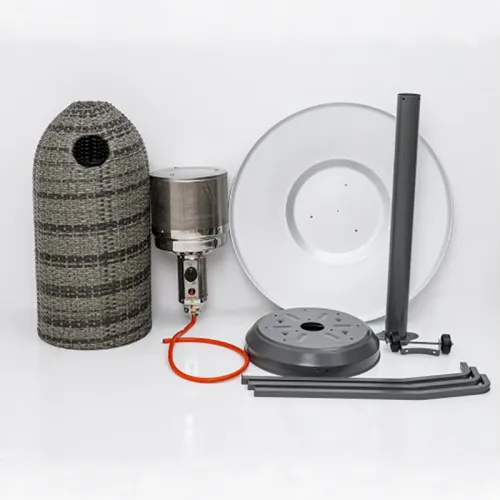 Stalleh (Ställeh) Уличный газовый обогреватель Kotte (Серый Ротанг)