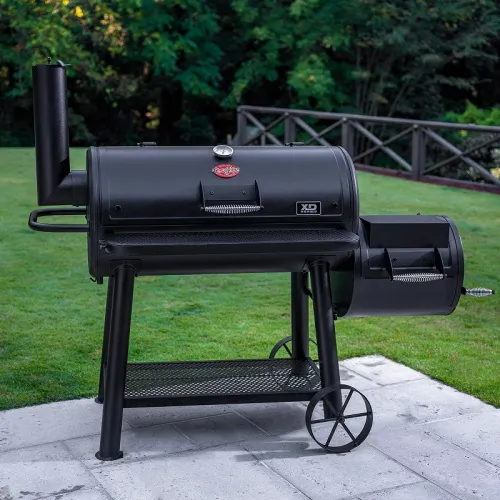 Char-Griller Grand Champ Barrel Grill and Offset Smoker Угольный гриль-коптильня