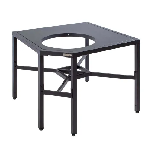 Big Green Egg Керамический гриль размер L с угловой модульной подставкой, рабочим столом и шкафом