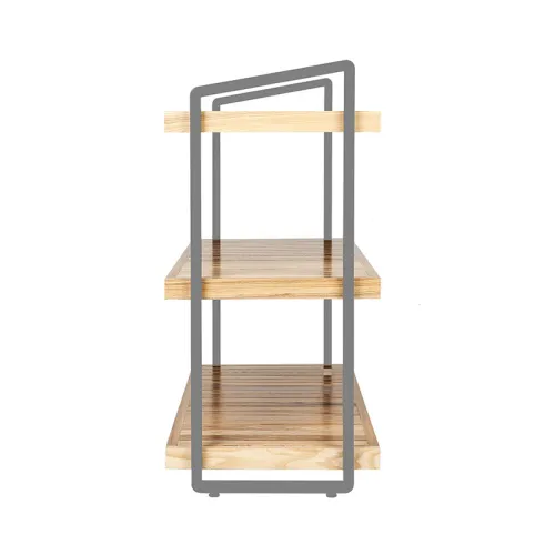 Advance Frame wood стеллаж 3 полки (серый)