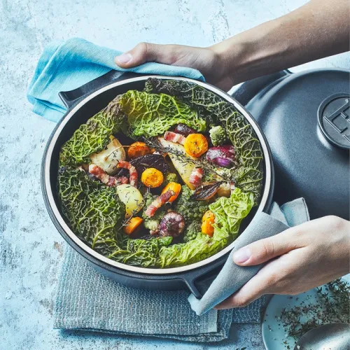 Emile Henry Кастрюля 4 л, 26,5 см, керамическая индукционная, серия Delight, цвет: графит