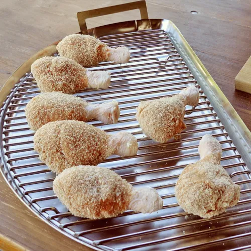 Slow ‘N Sear Поддон Drip 'N Griddle Deluxe для корзины SnS 57 см, нержавеющая сталь