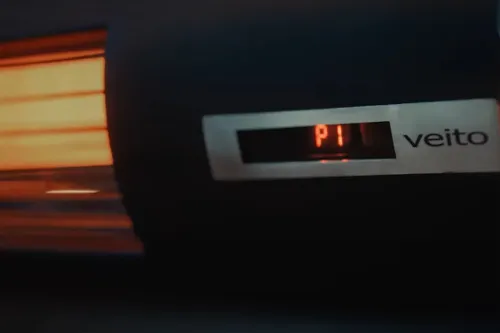 Veito Manta настенный карбоновый обогреватель 2500 Вт, черный