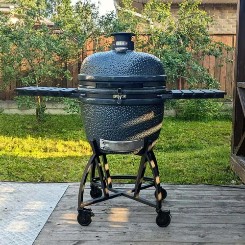 Slow ‘N Sear Deluxe Kamado Gen 2 Керамический гриль 57 см, тёмно-зелёный милитари