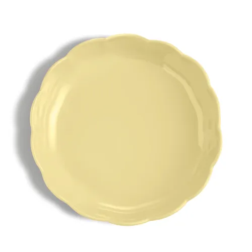 Emile Henry Форма для выпечки круглая с волнистыми бортами Мадлен 27 см (цвет крем, ваниль, розовый)