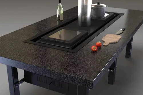 Elbrus Гриль-стол «Джентльмены» D1000 камень