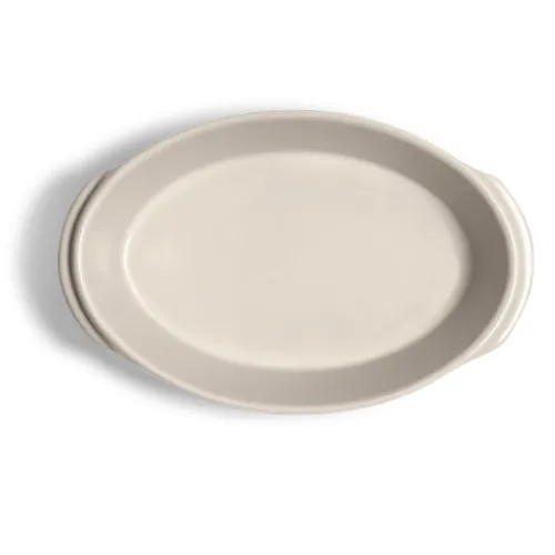 Emile Henry Мини форма овальная для запекания, 0,5 л, Solo (цвет опал, базальт)