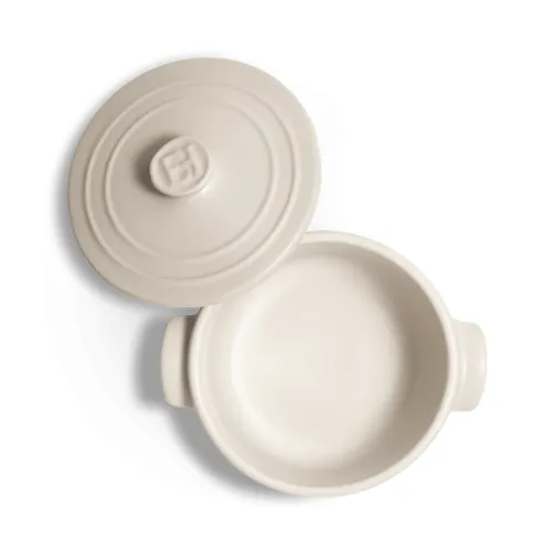 Emile Henry Кокотница для запекания, 0,55л, Solo (цвет опал, базальт)