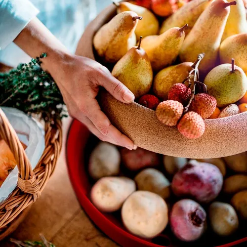 Emile Henry Емкость для хранения овощей и фруктов, цвет гранат