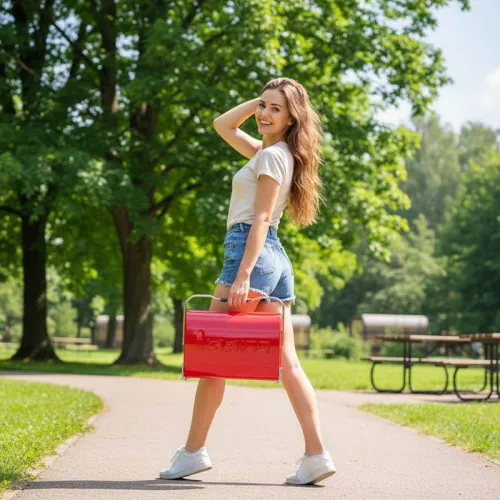 O-GRILL Угольный гриль i-GRILL 10 red