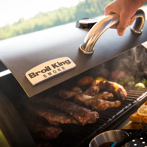 Broil King Regal Offset 400 угольный гриль коптильня