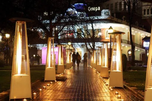 Italkero Falo Silver Газовый уличный обогреватель, ручное управление