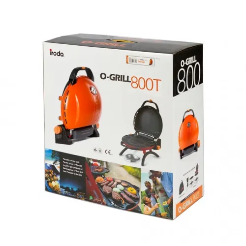 Pro Iroda O-GRILL 800T гриль газовый переносной оранжевый + адаптер А