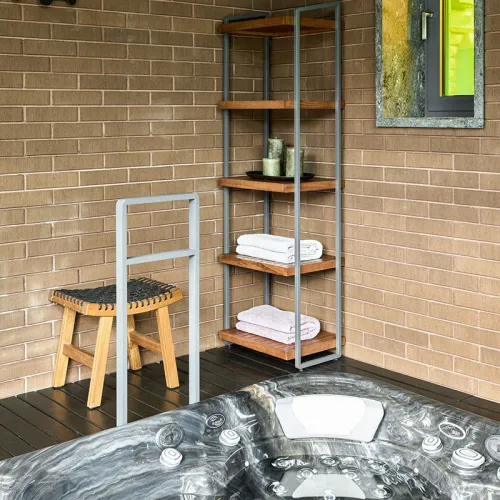 Advance Frame wood стеллаж 5 полок (черный)