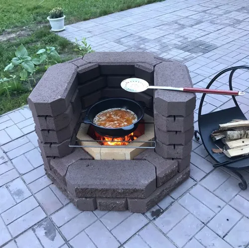 Grillit Костровой очаг с решеткой, графит