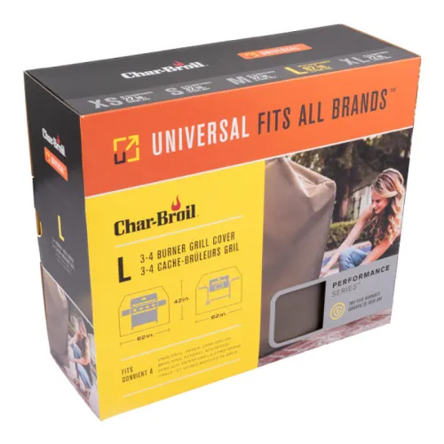 Char-Broil Чехол на гриль универсальный для 3-4 гор. грилей серый