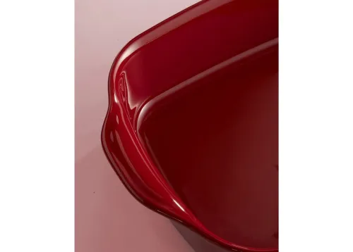 Emile Henry Малая прямоугольная форма для запекания, цвет: гранат